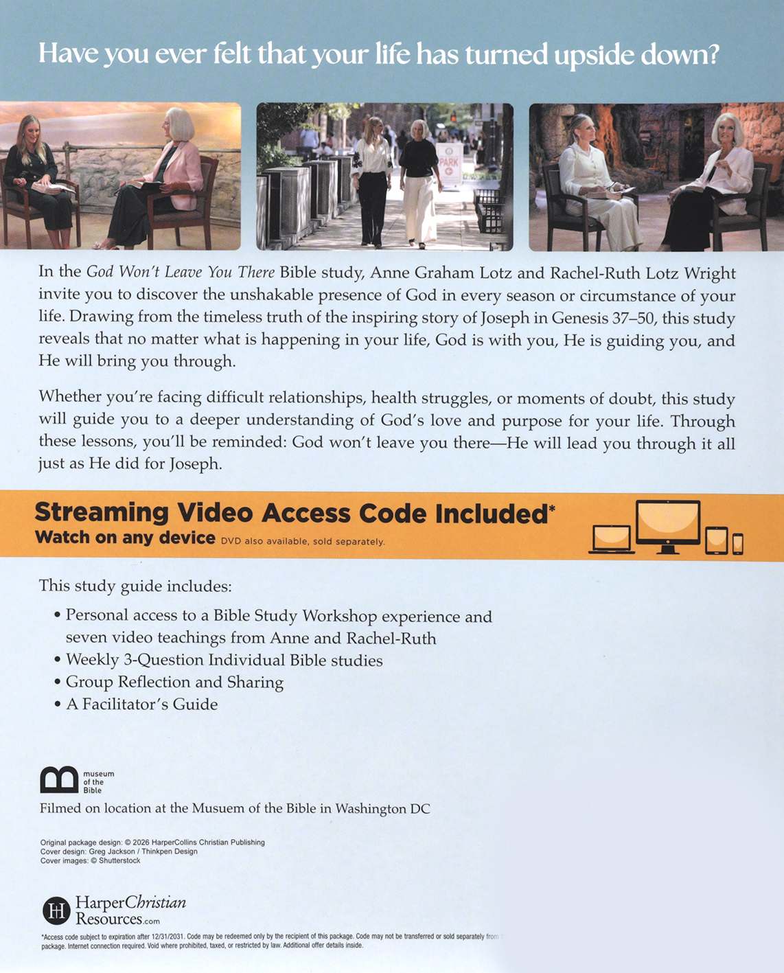 God Won't Leave You There Bible (Study Guide Plus Streaming Video): How the Path of Suffering Can Be the Road to Your God-Given Destiny