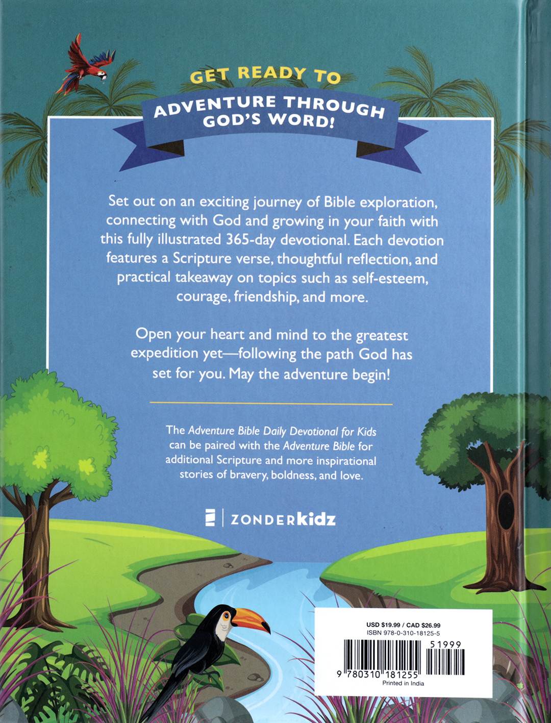 Adventure Bible Daily Devotional for Kids: A 365-Day Guide to Understanding the Bible