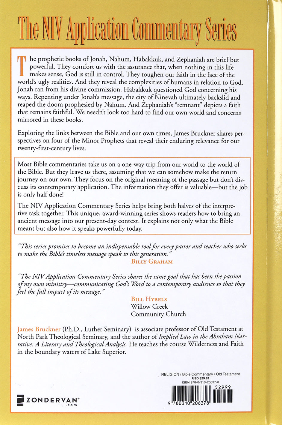 Jonah/Nahum/Habakkuk/Zephaniah (Niv Application Commentary Series)