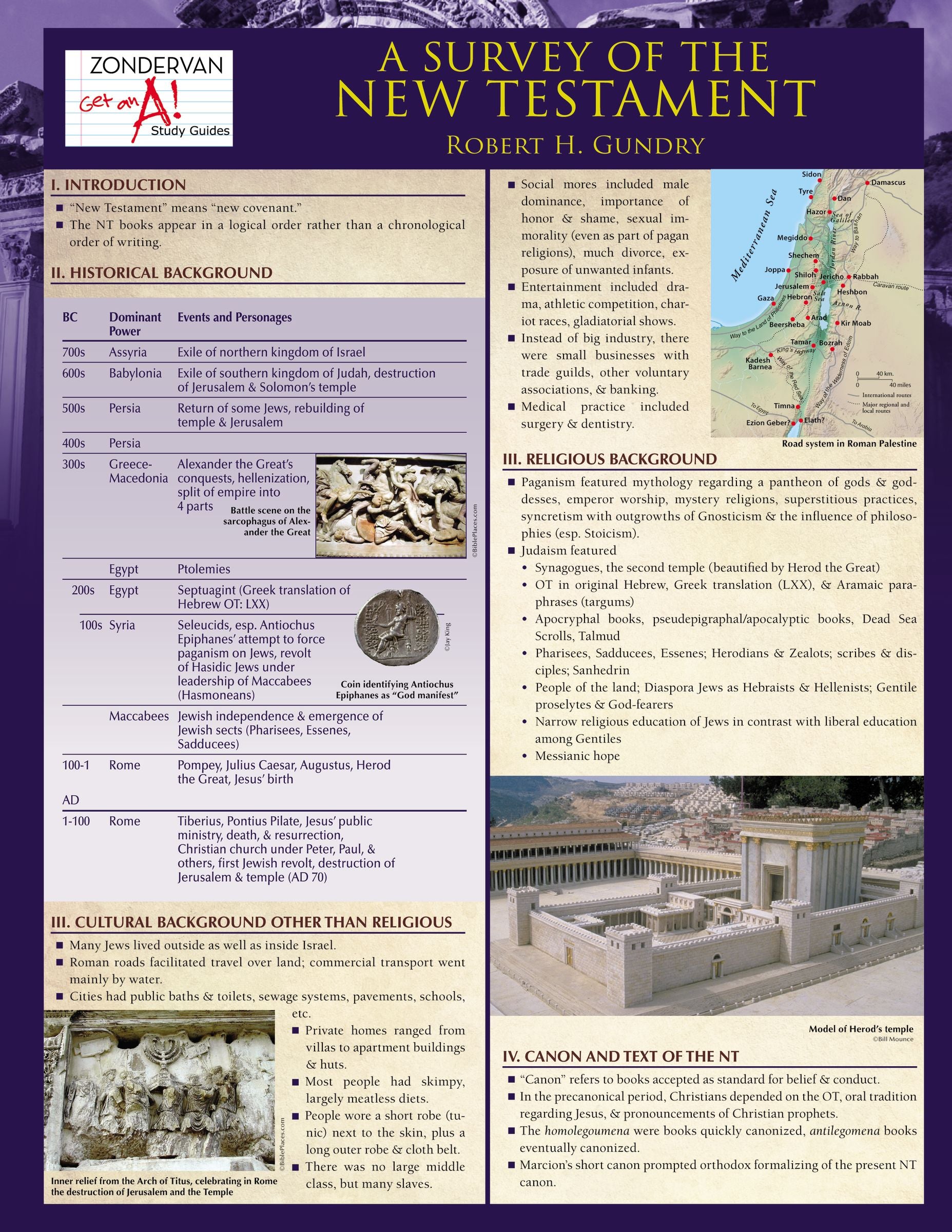 A Survey of the New Testament (6 Laminated Sheets)