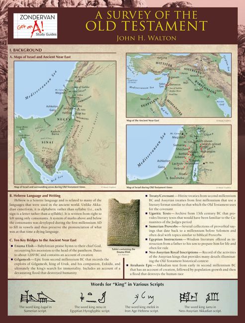 A Survey of the Old Testament (6 Laminated Sheets)