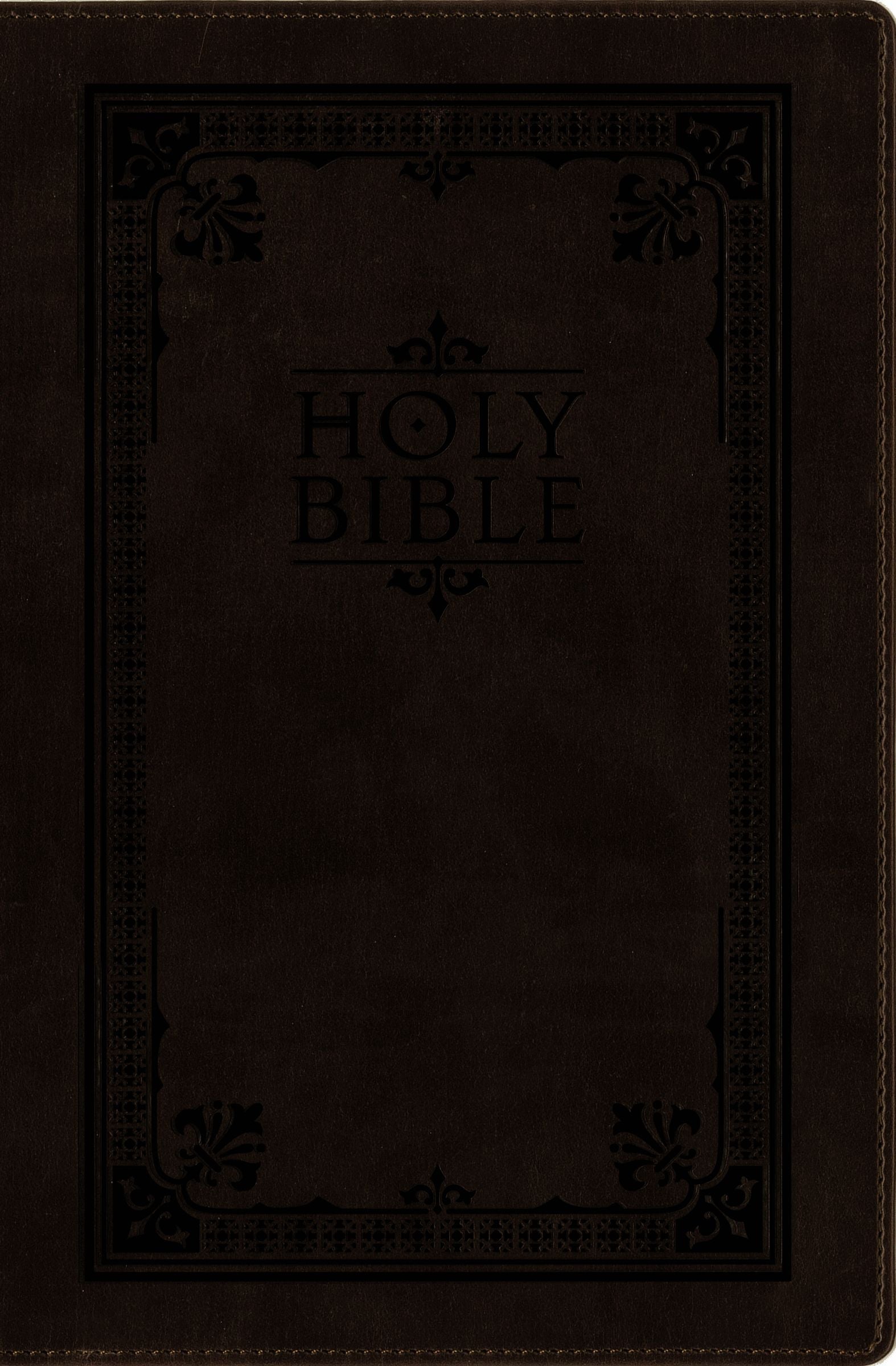 Niv/Message Side-By-Side Bible Large Print Brown (Black Letter Edition)