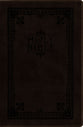 Niv/Message Side-By-Side Bible Large Print Brown (Black Letter Edition)