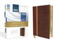 Niv/Msg Side-By-Side Study Personal Size Dark Brown/Brown (Black Letter Edition)