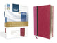 Niv/Msg Side-By-Side Study Personal Size Pink/Dark Pink (Black Letter Edition)
