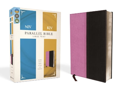 Niv/Kjv Side By Side Bible Large Print Orchid/Chocolate (Black Letter Edition)