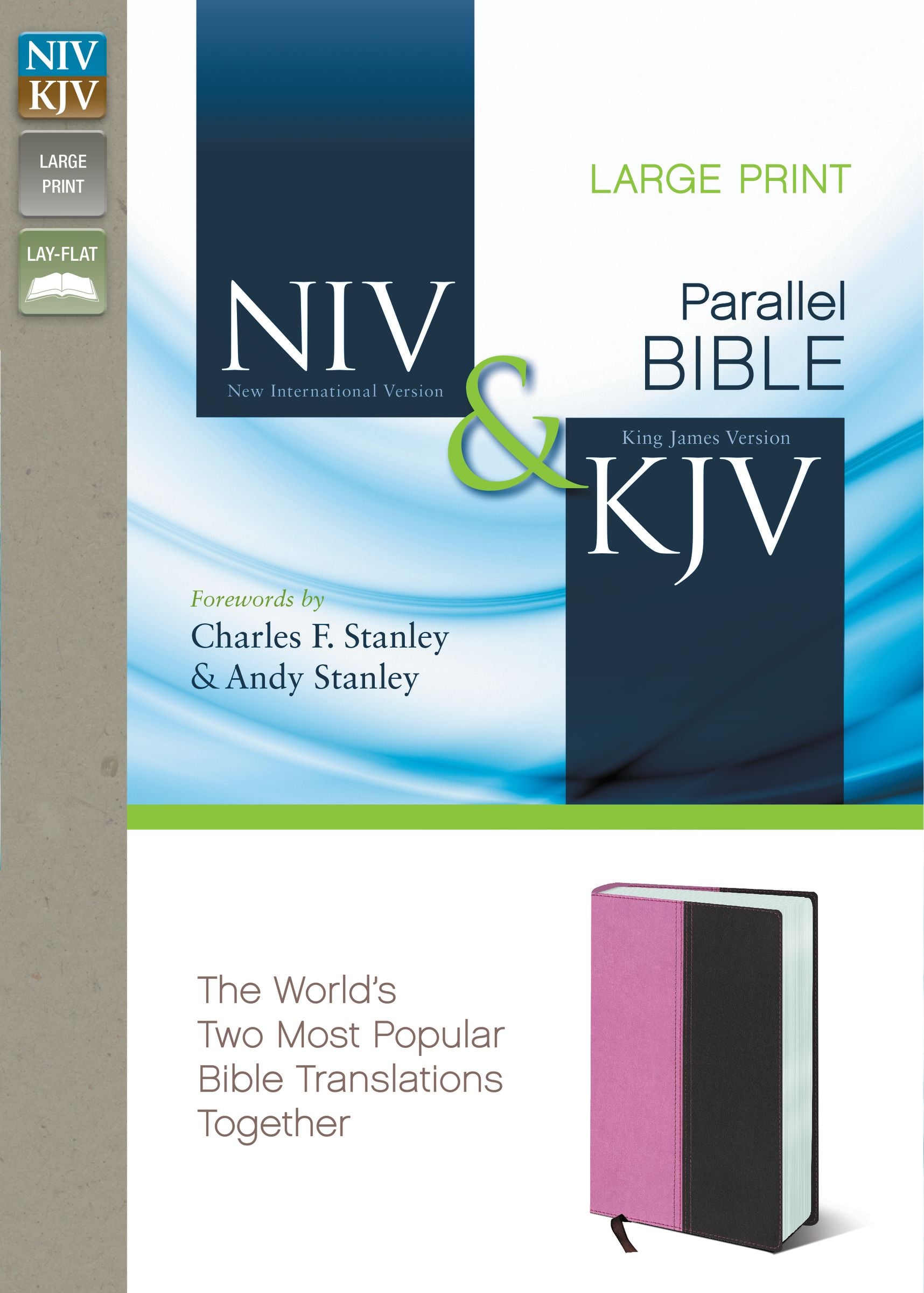 Niv/Kjv Side By Side Bible Large Print Orchid/Chocolate (Black Letter Edition)