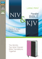 Niv/Kjv Side By Side Bible Large Print Orchid/Chocolate (Black Letter Edition)