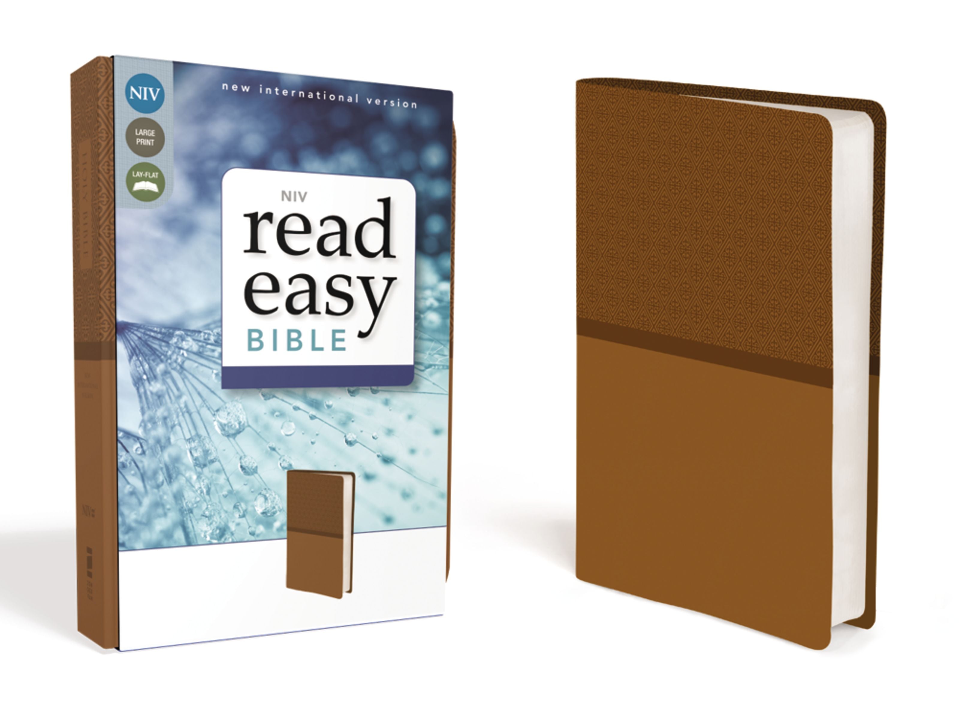 NIV Read Easy Bible Brown Large Print (Red Letter Edition)
