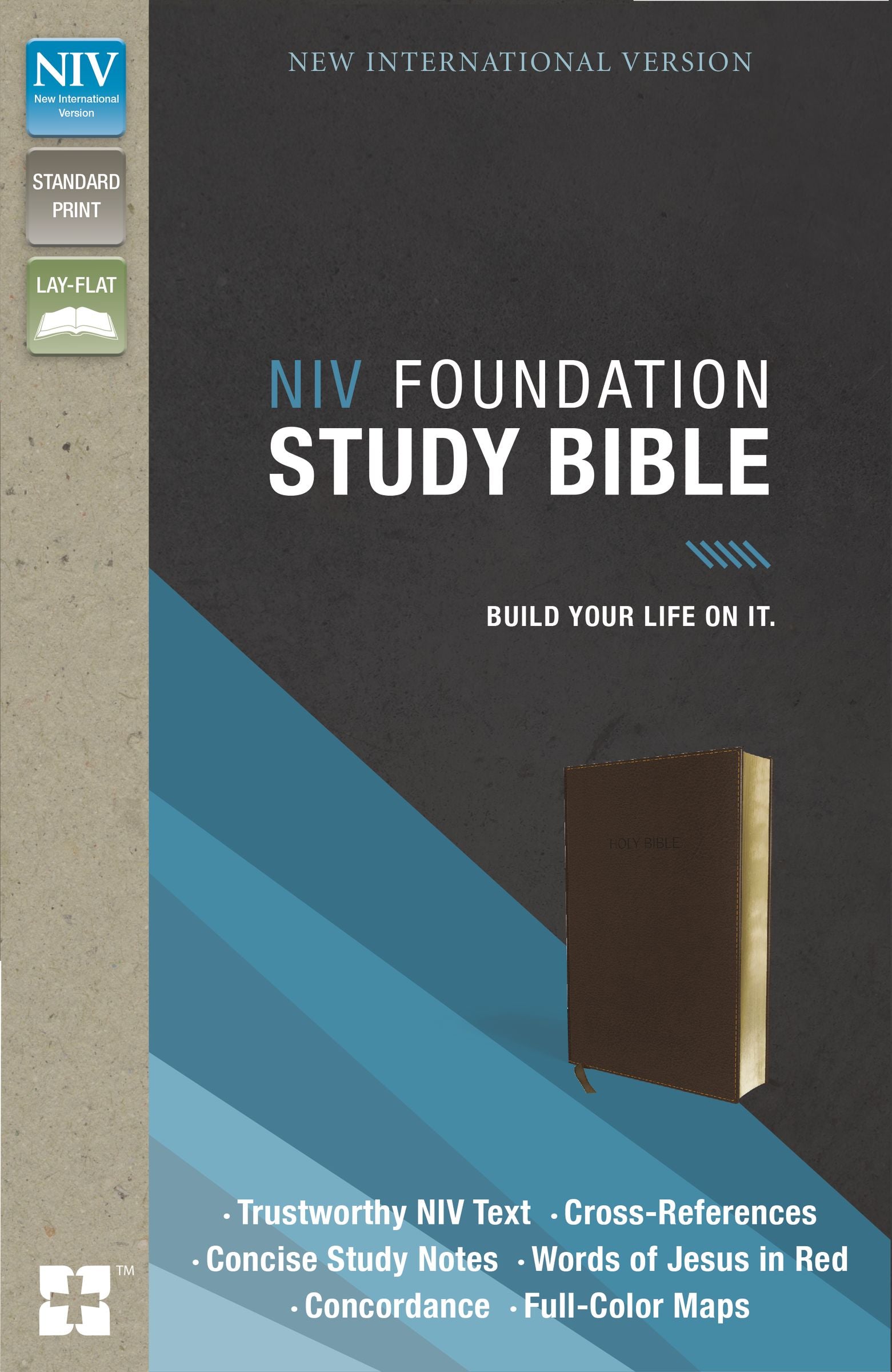 NIV Foundation Study Bible Earth Brown (Red Letter Edition)