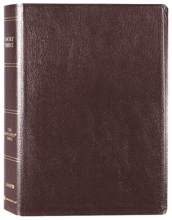 Amplified Holy Bible Large Print Burgundy (Black Letter Edition)