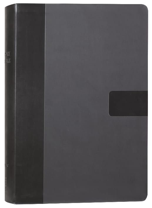 NIV Super Giant Print Reference Bible Gray (Red Letter Edition)