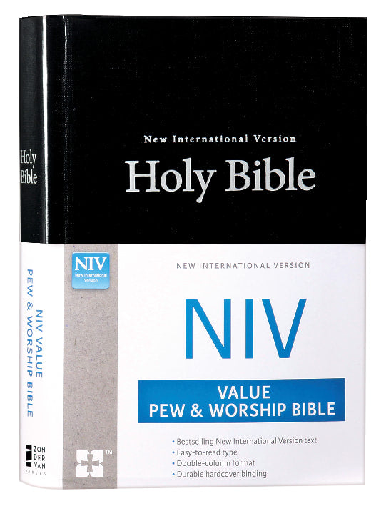 NIV Value Pew and Worship Bible Black (Black Letter Edition)