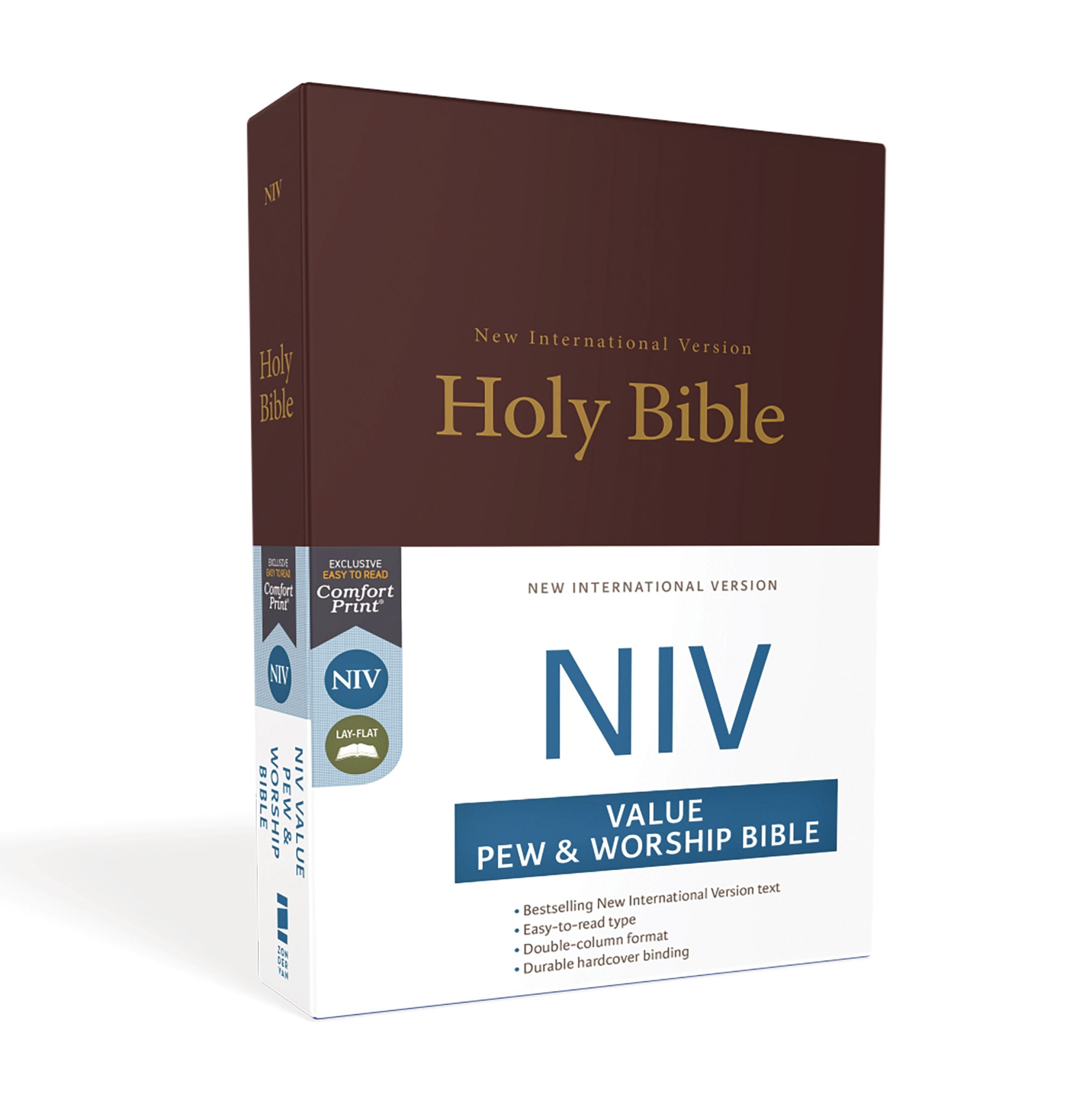 NIV Value Pew and Worship Bible Burgundy (Black Letter Edition)