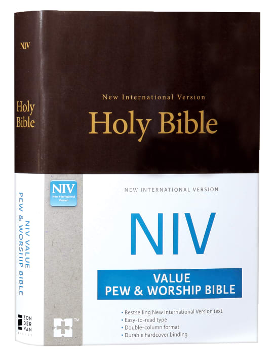 NIV Value Pew and Worship Bible Brown (Black Letter Edition)