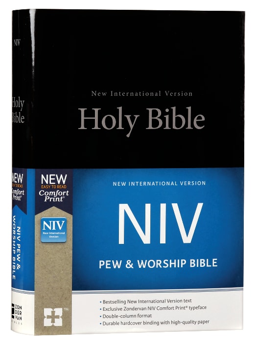 NIV Pew and Worship Bible Black (Black Letter Edition)