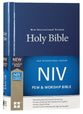 NIV Pew and Worship Bible Blue (Black Letter Edition)