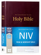 NIV Pew and Worship Bible Burgundy (Black Letter Edition)
