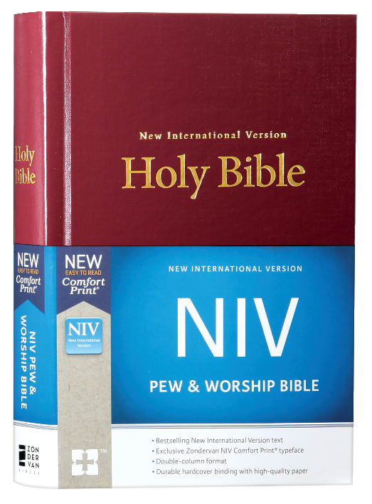 NIV Pew and Worship Bible Burgundy (Black Letter Edition)