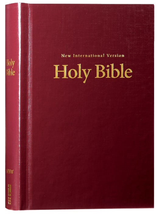 NIV Pew and Worship Bible Large Print Burgundy (Black Letter Edition)
