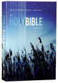 NIV Outreach Bible Large Print Blue Wheat (Black Letter Edition)
