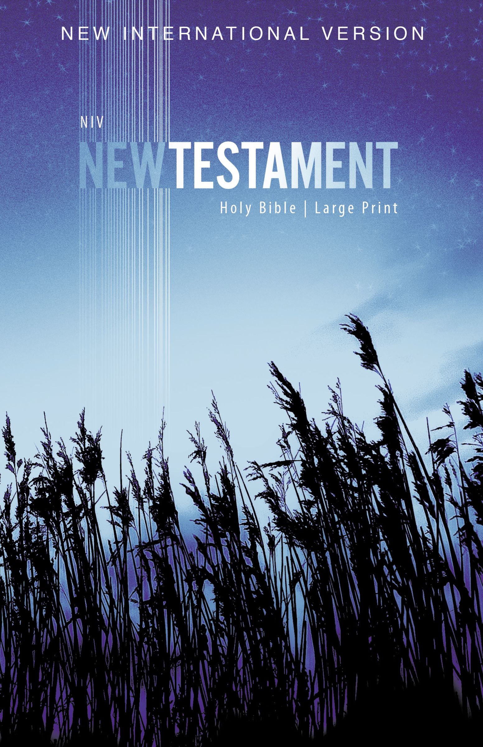 NIV Outreach New Testament Large Print Blue Wheat (Black Letter Edition)