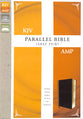 Kjv/Amp Parallel Bible Large Print Tan/Burgundy (Kjv Red Letter, Amp Black Letter)