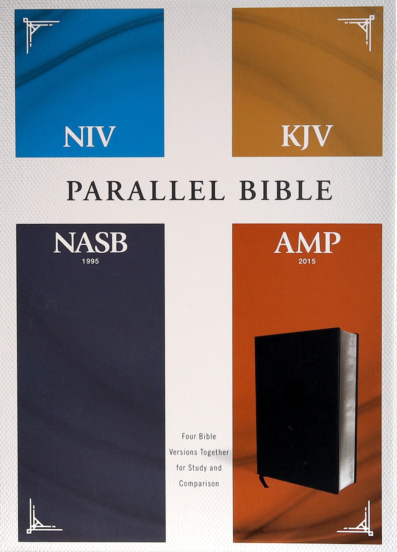 NIV KJV NASB Amplified Parallel Bible Black