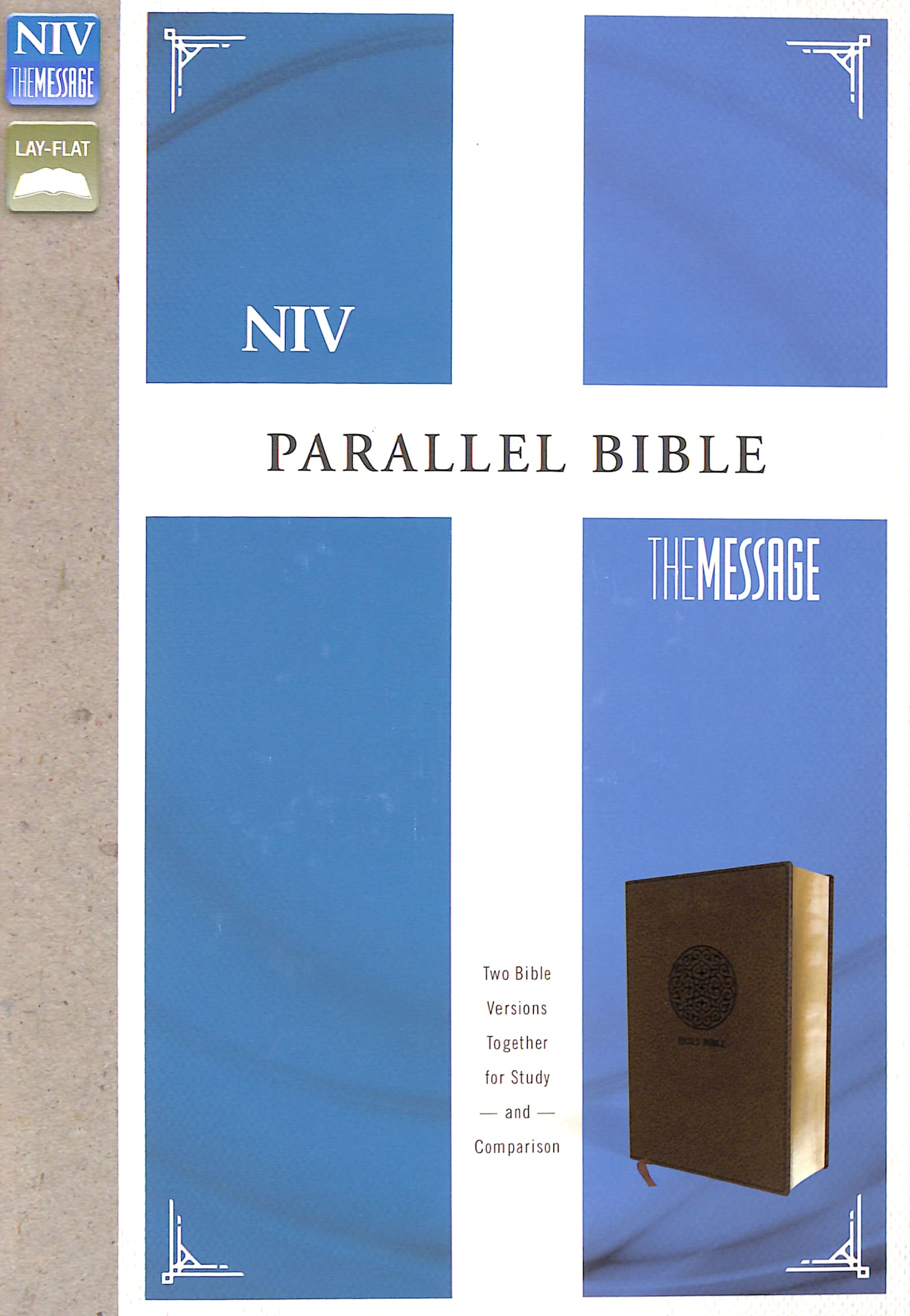 Niv/Message Parallel Bible Brown (Black Letter Edition)