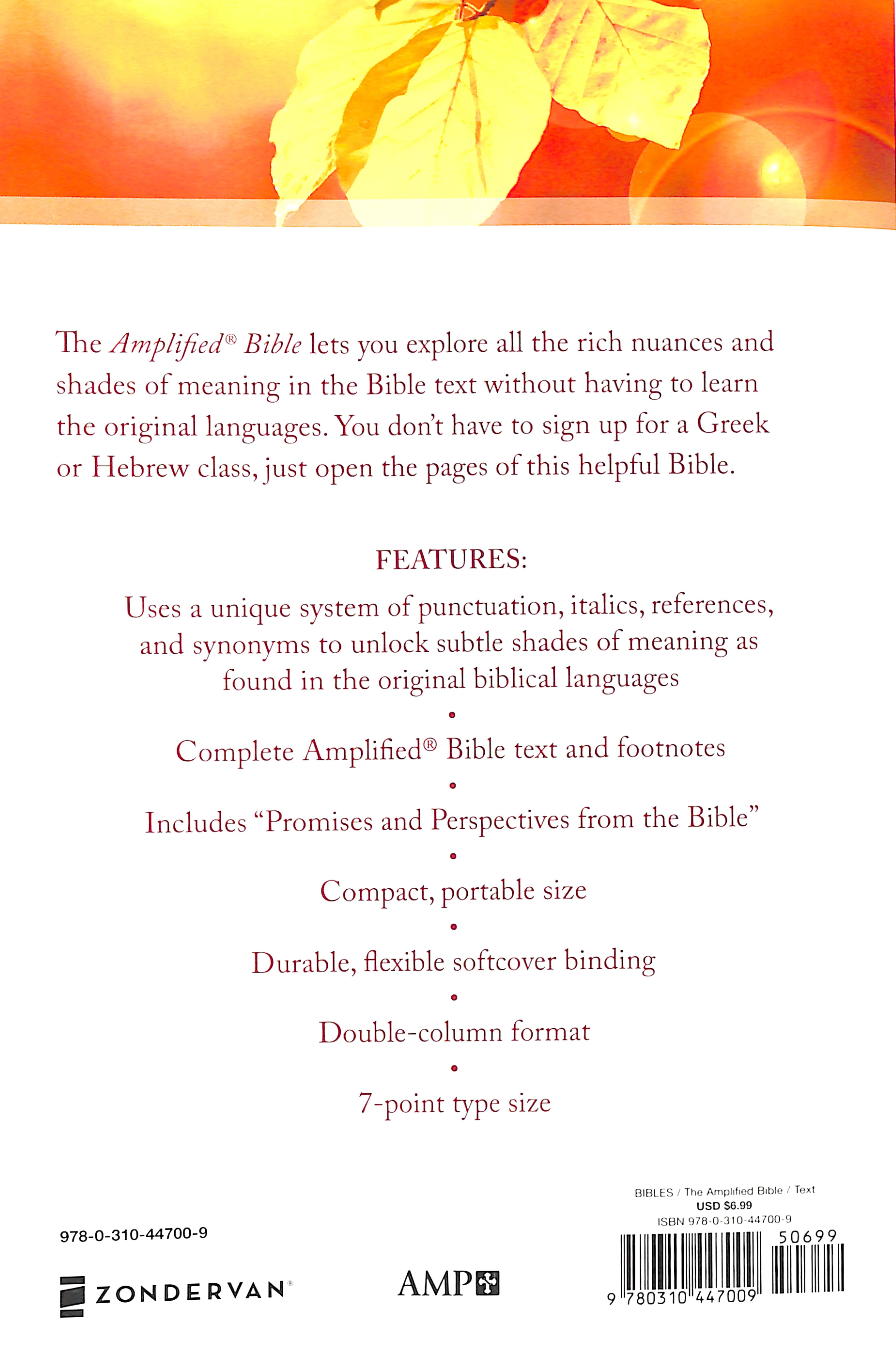 Amplified Outreach Bible (Black Letter Edition)