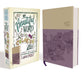 NIV Beautiful Word Coloring Bible Large Print Purple/Tan (Black Letter Edition)