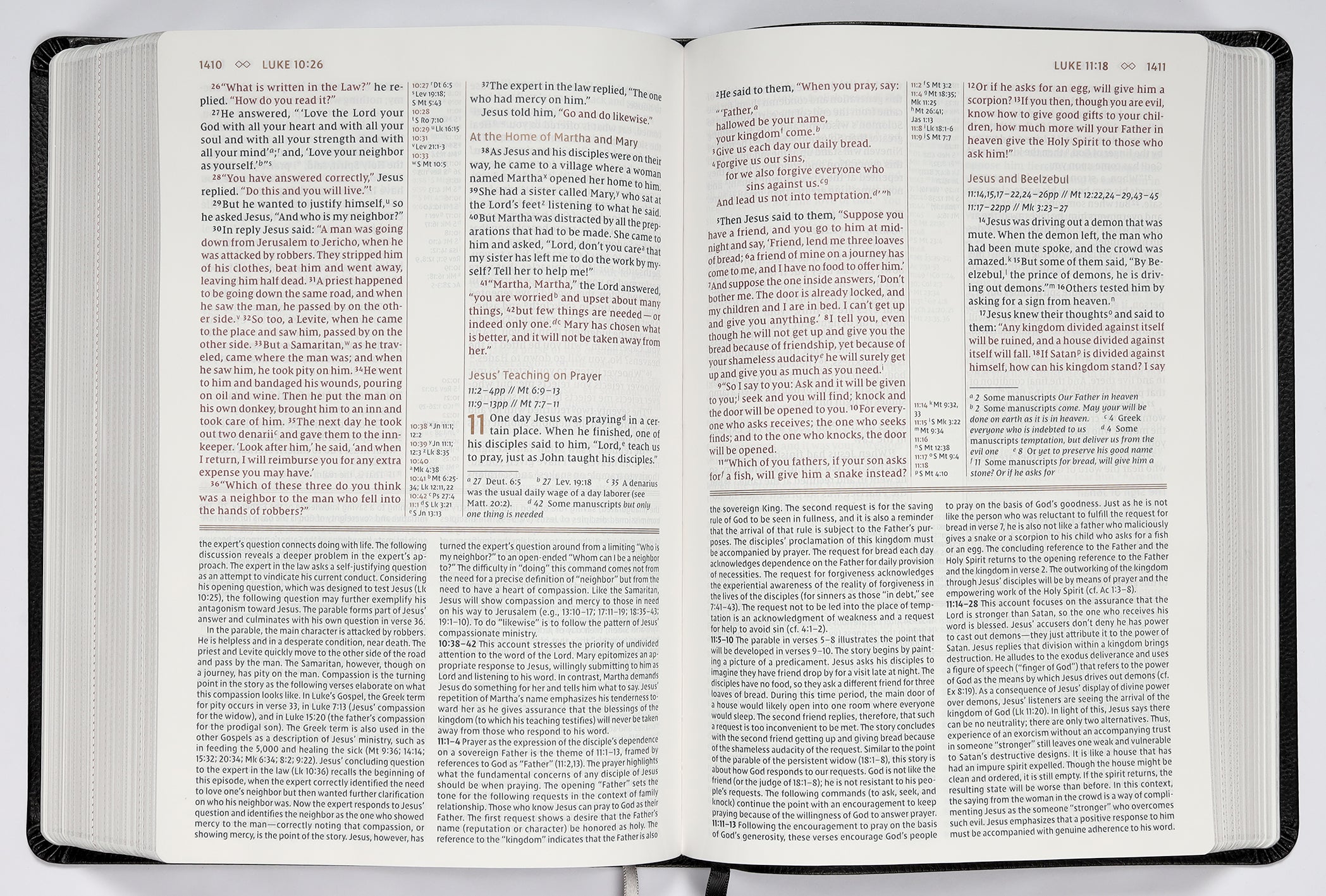 NIV Grace and Truth Study Bible Large Print Black (Red Letter Edition)
