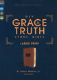 NIV Grace and Truth Study Bible Large Print Brown (Red Letter Edition)