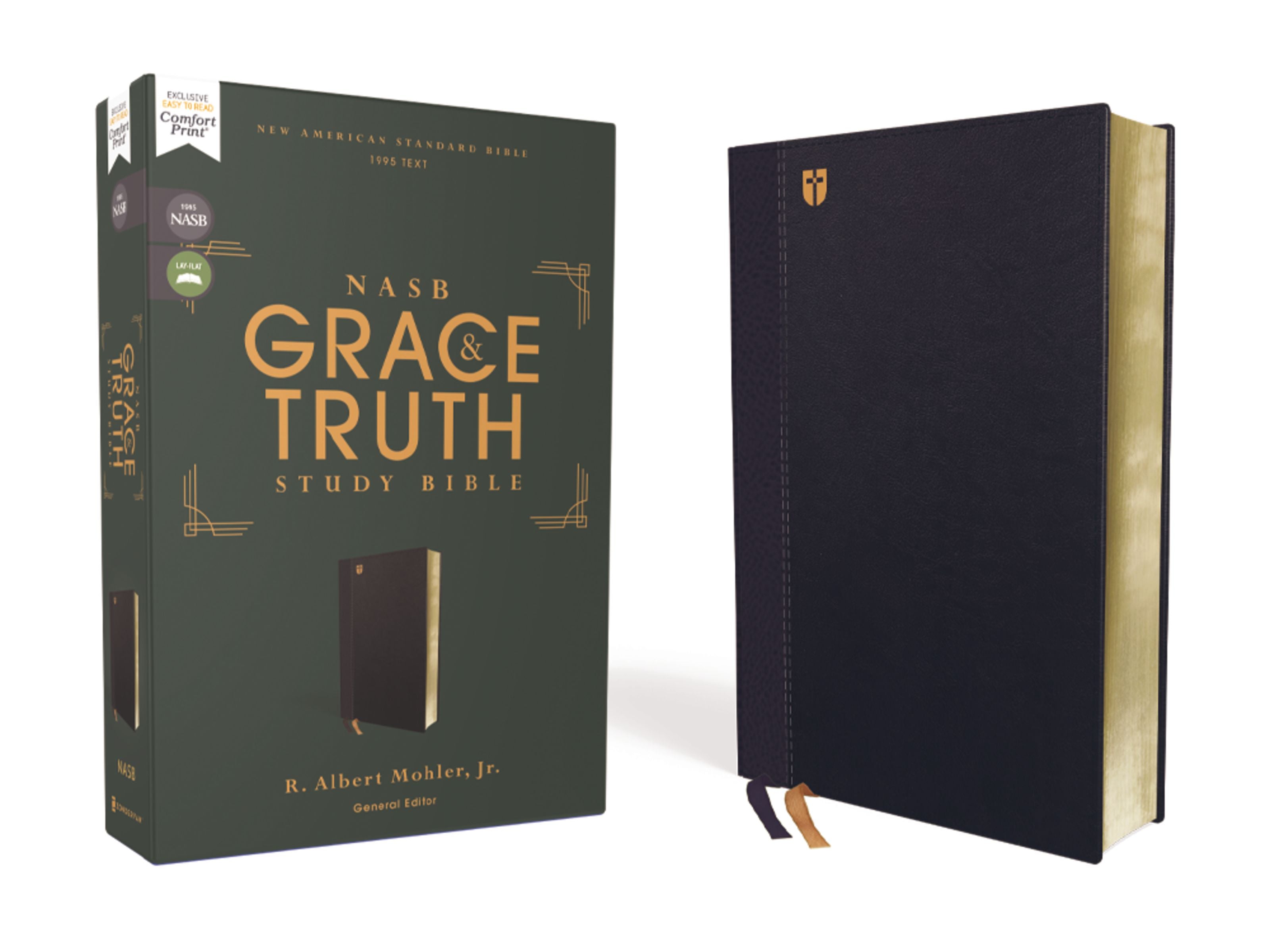 NASB Grace and Truth Study Bible Navy 1995 Text (Red Letter Edition)