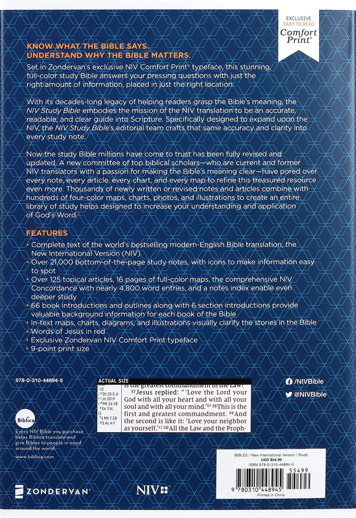NIV Study Bible (Red Letter Edition) Fully Revised Edition (2020)