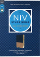 NIV Study Bible Navy/Tan (Red Letter Edition) Fully Revised Edition (2020)