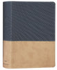 NIV Study Bible Navy/Tan Indexed (Red Letter Edition) Fully Revised Edition (2020)
