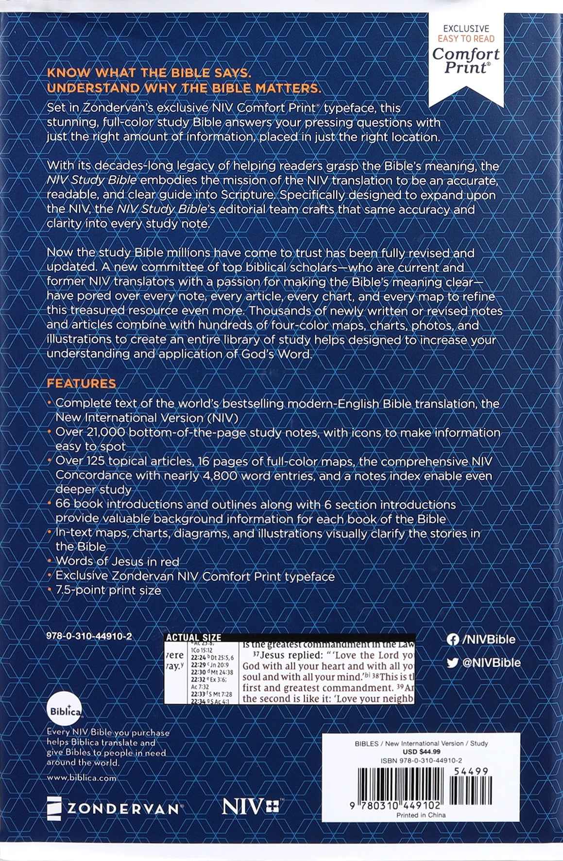 NIV Study Bible Personal Size (Red Letter Edition) Fully Revised Edition (2020)