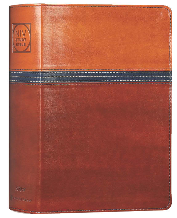 NIV Study Bible Personal Size Brown/Blue (Red Letter Edition) Fully Revised Edition (2020)
