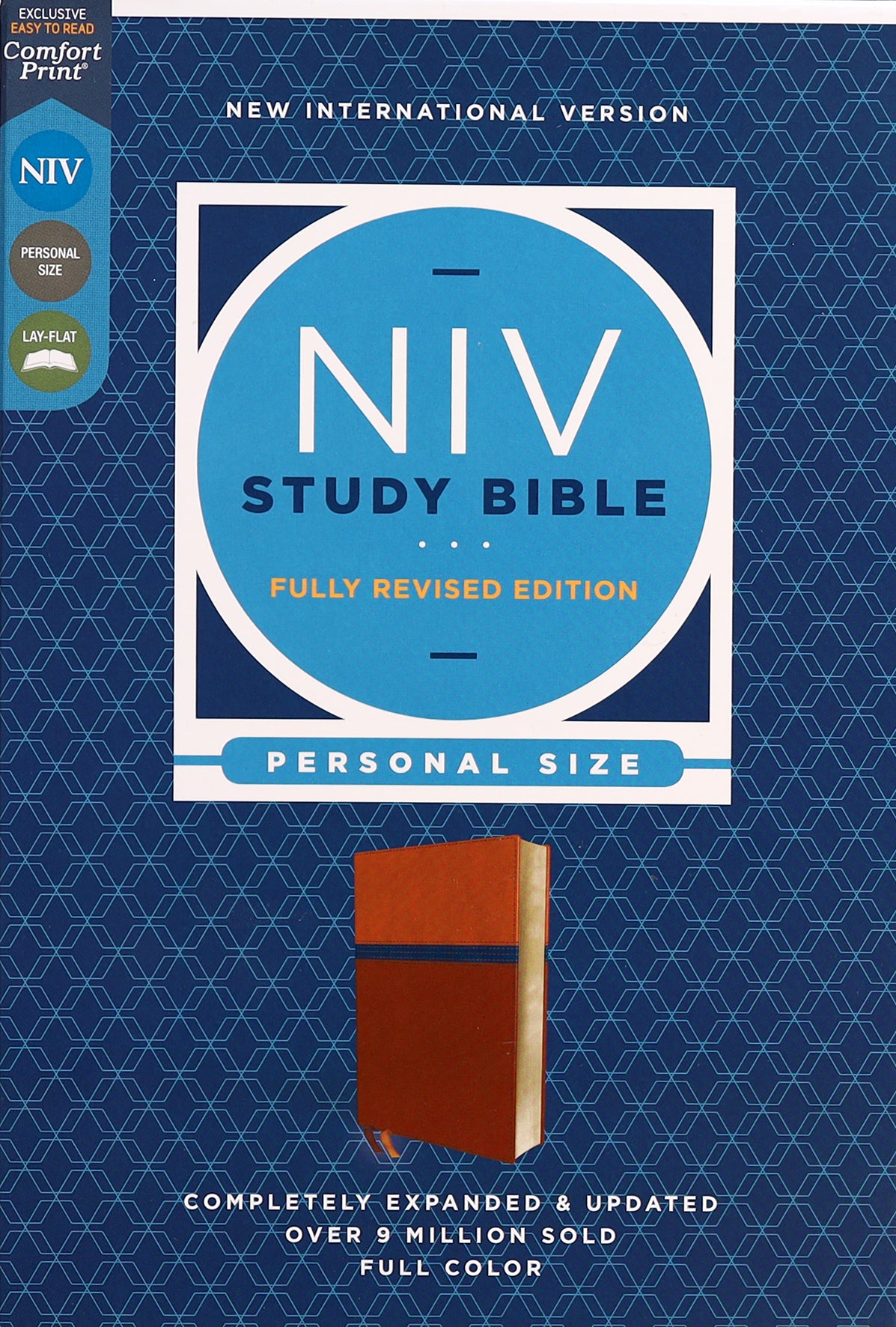 NIV Study Bible Personal Size Brown/Blue (Red Letter Edition) Fully Revised Edition (2020)