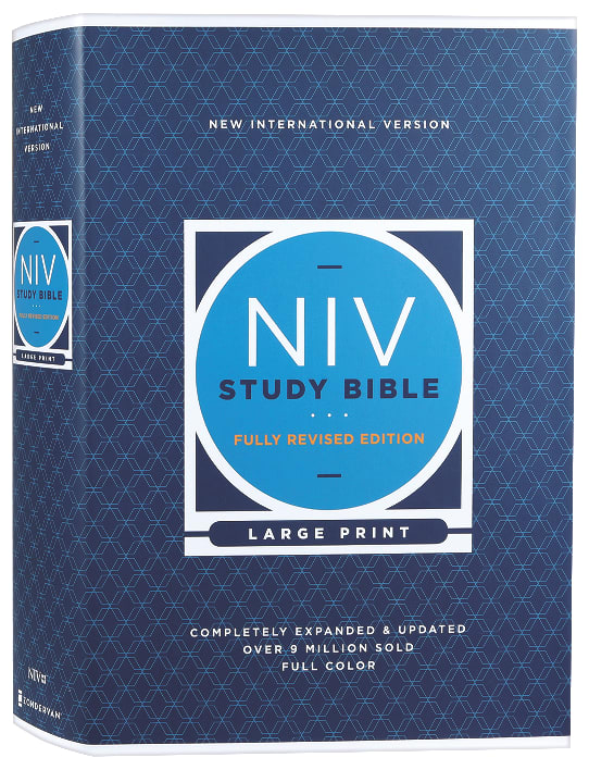 NIV Study Bible Large Print (Red Letter Edition) Fully Revised Edition (2020)