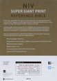 NIV Super Giant Print Reference Bible Blue (Red Letter Edition)