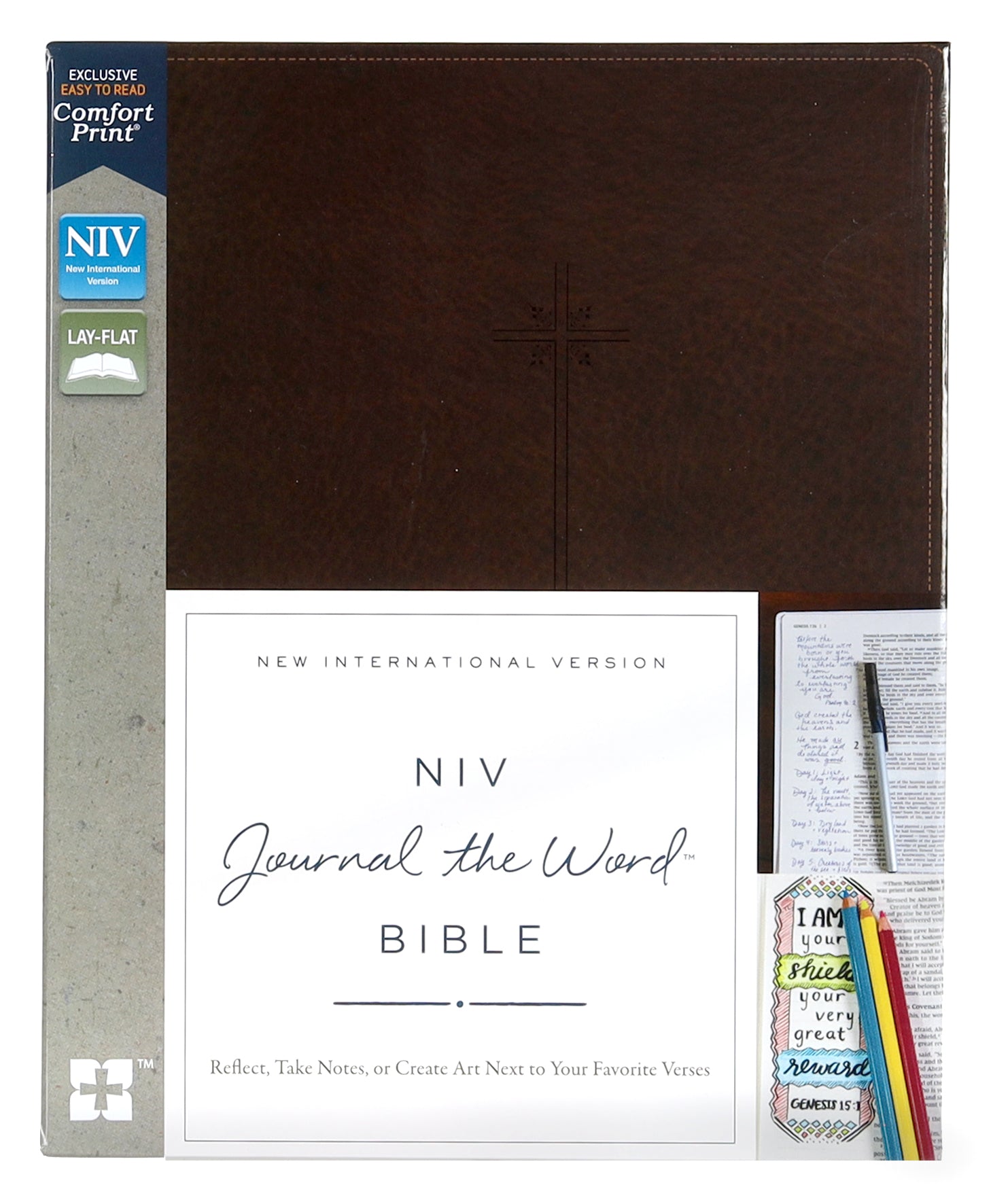NIV Journal the Word Bible Brown (Red Letter Edition)