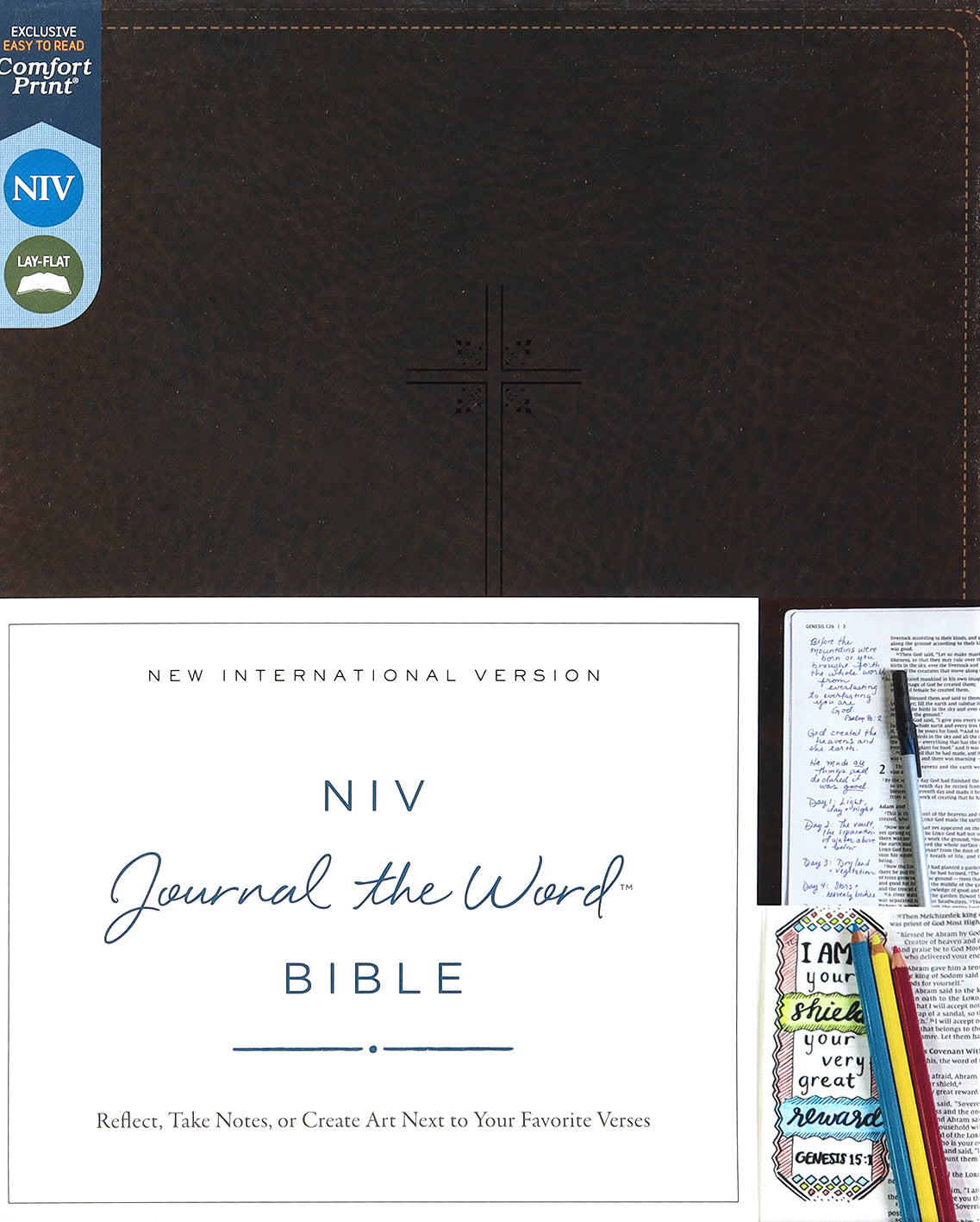NIV Journal the Word Bible Brown (Red Letter Edition)