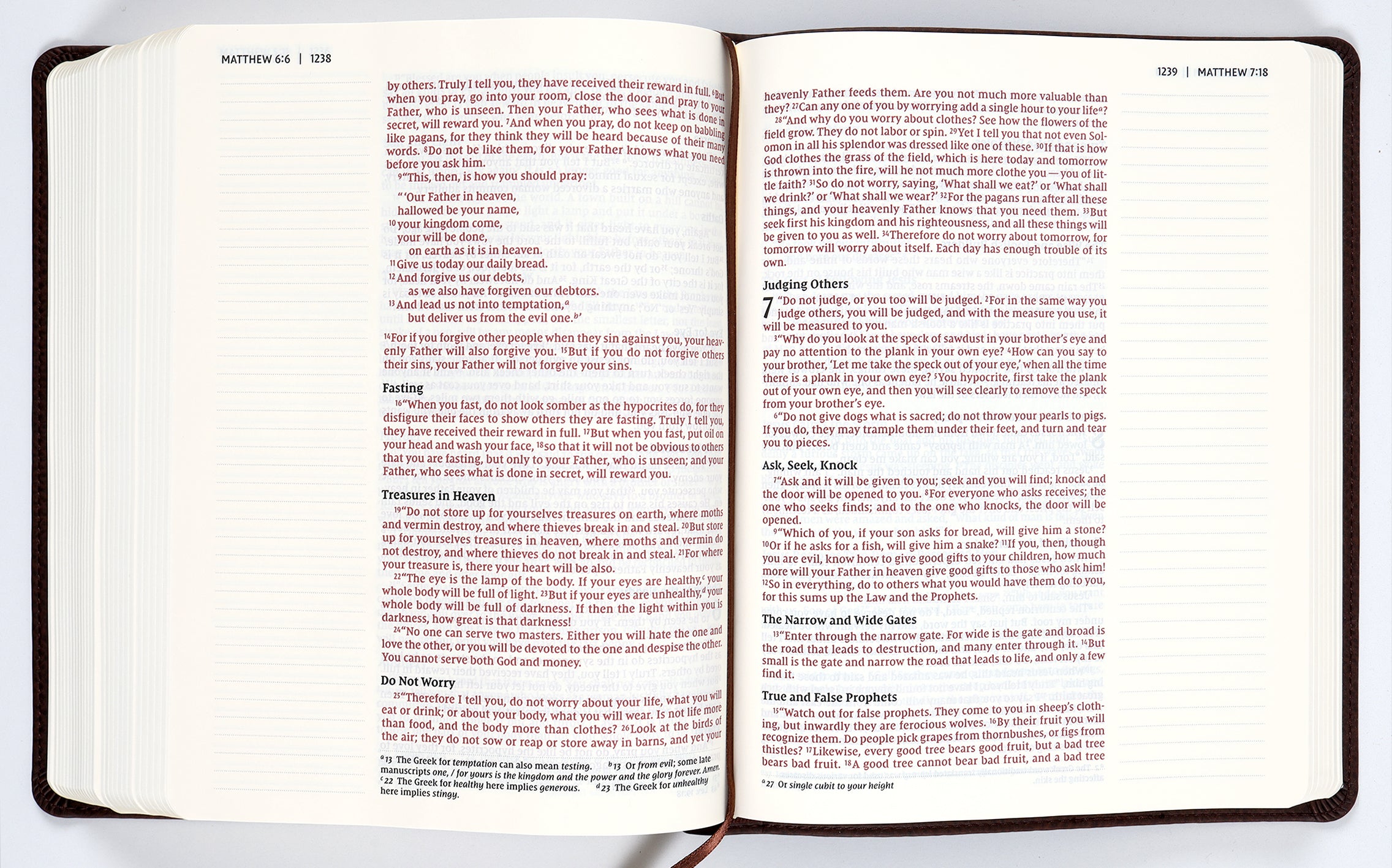 NIV Journal the Word Bible Brown (Red Letter Edition)