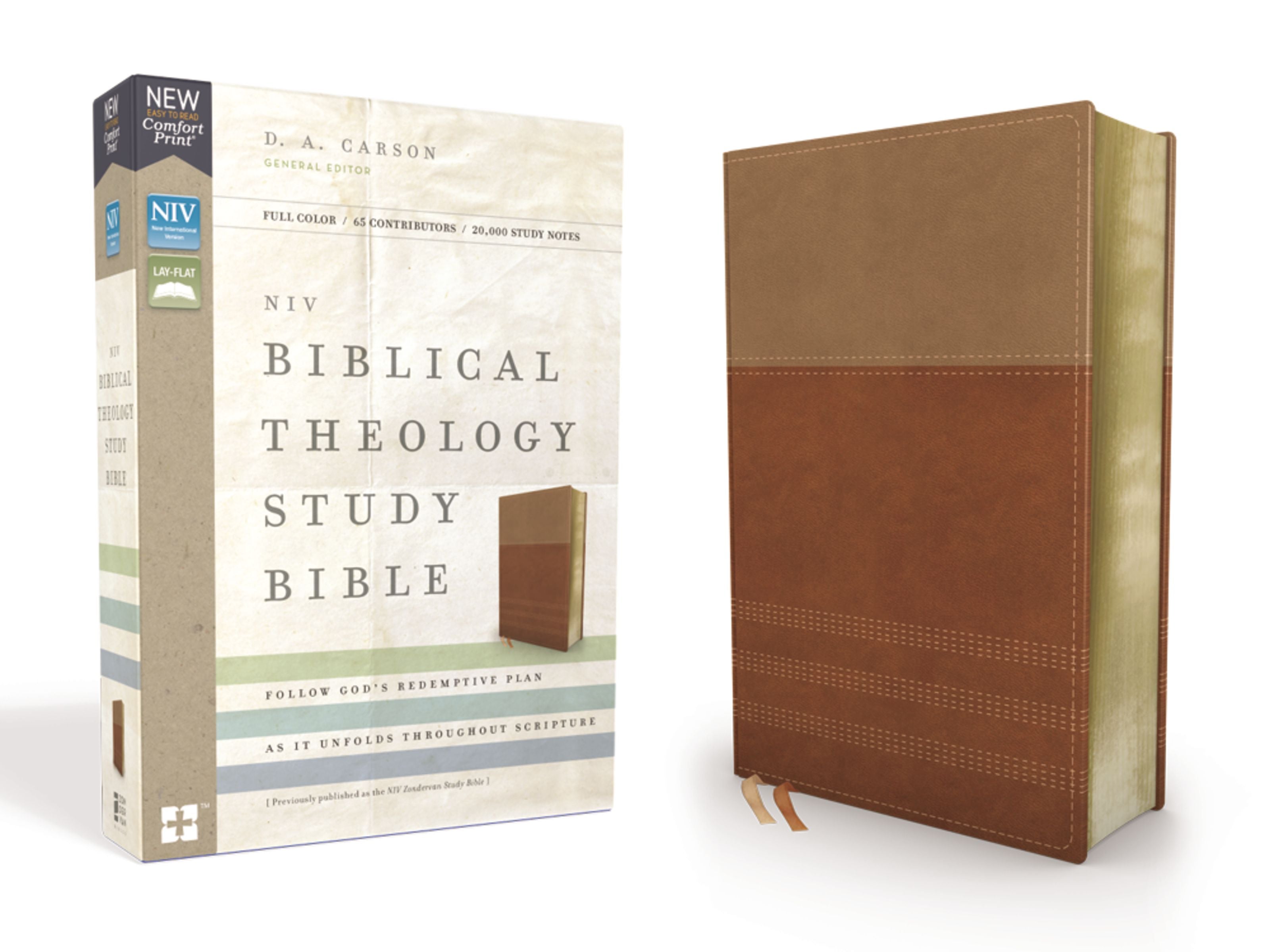 NIV Biblical Theology Study Bible Tan/Brown (Black Letter Edition)