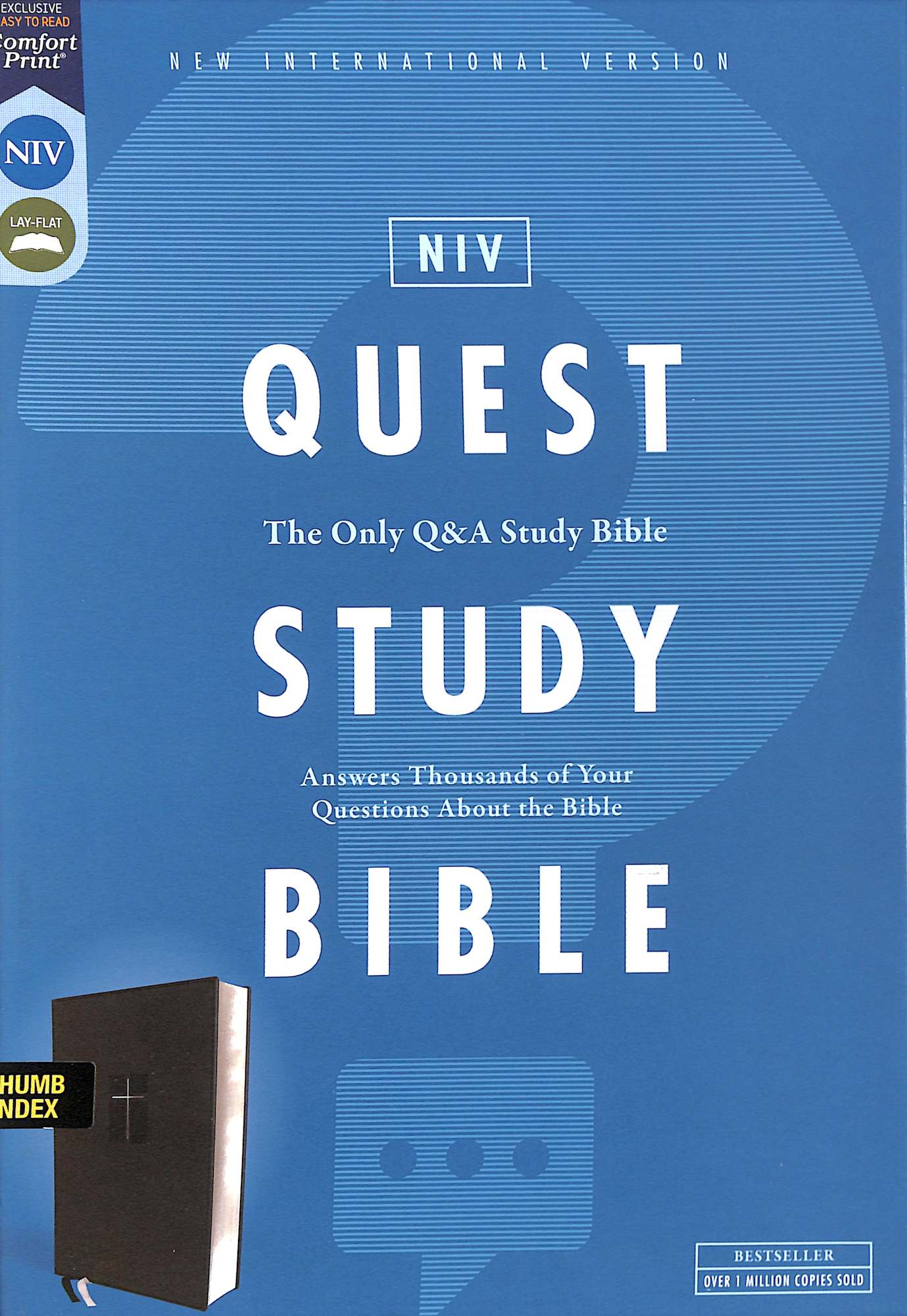 NIV Quest Study Bible Black Indexed