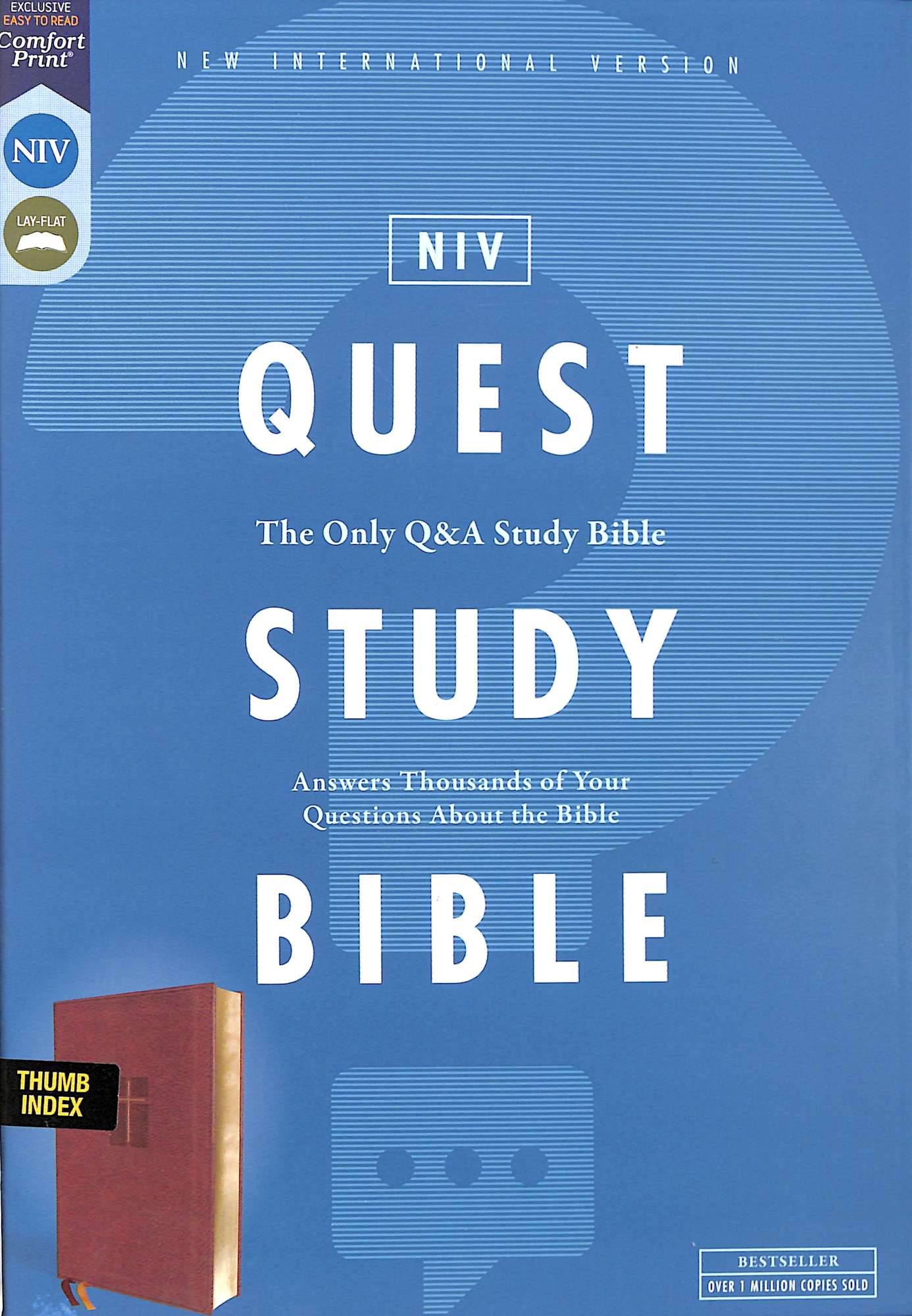NIV Quest Study Bible Brown Indexed