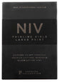 NIV Thinline Bible Large Print Black Premier Collection (Black Letter Edition)