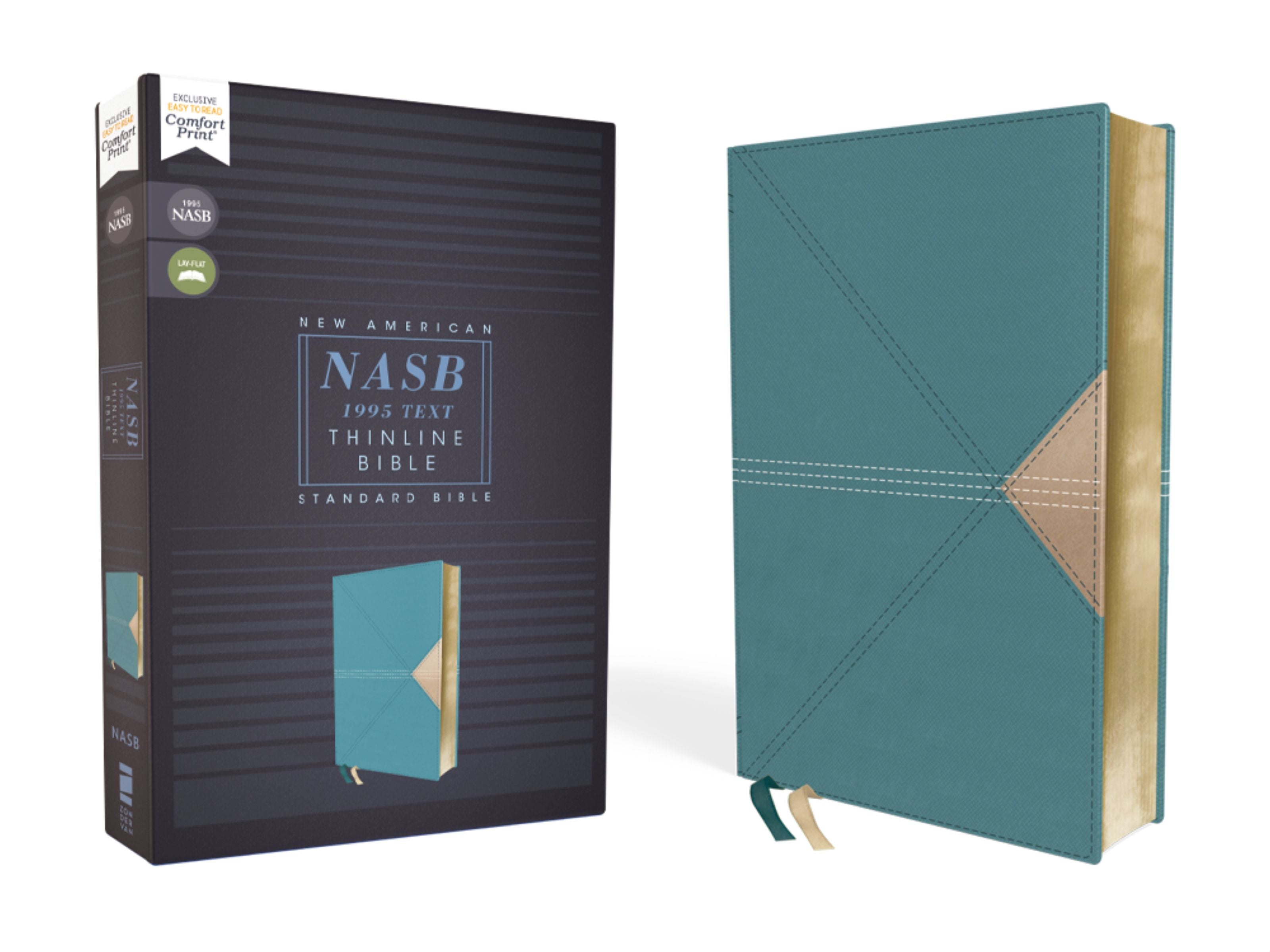 NASB Thinline Bible Teal 1995 Text (Red Letter Edition)